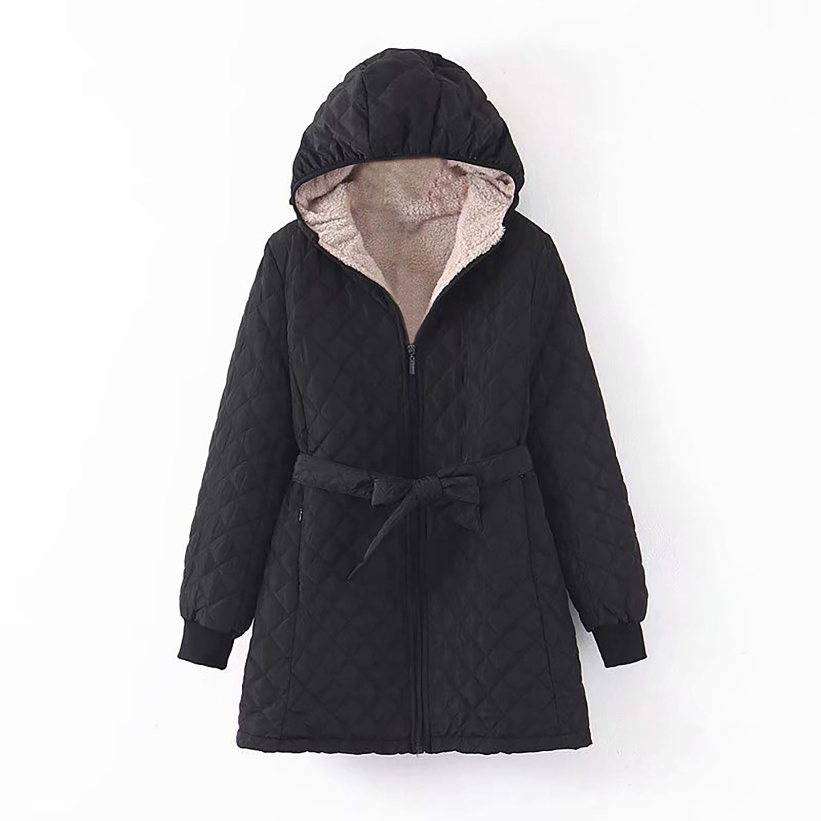 Augper Womens Hooded Warm Winter Coats with Faux Fur Lined Outerwear ...