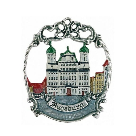 Augsburg Germany German Pewter Christmas Tree Ornament Decoration Made Germany