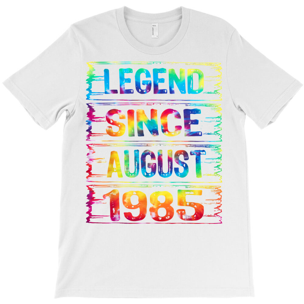 August 37 Years Old Since 1985 37th Birthday Gifts Tie Dye Unisex T ...