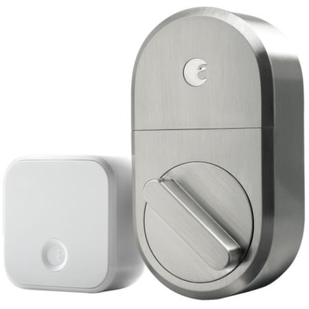 August Smart Lock + Connect, Satin Nickel