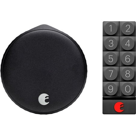 August - Wi-Fi Smart Lock with Smart Keypad - Matte Black