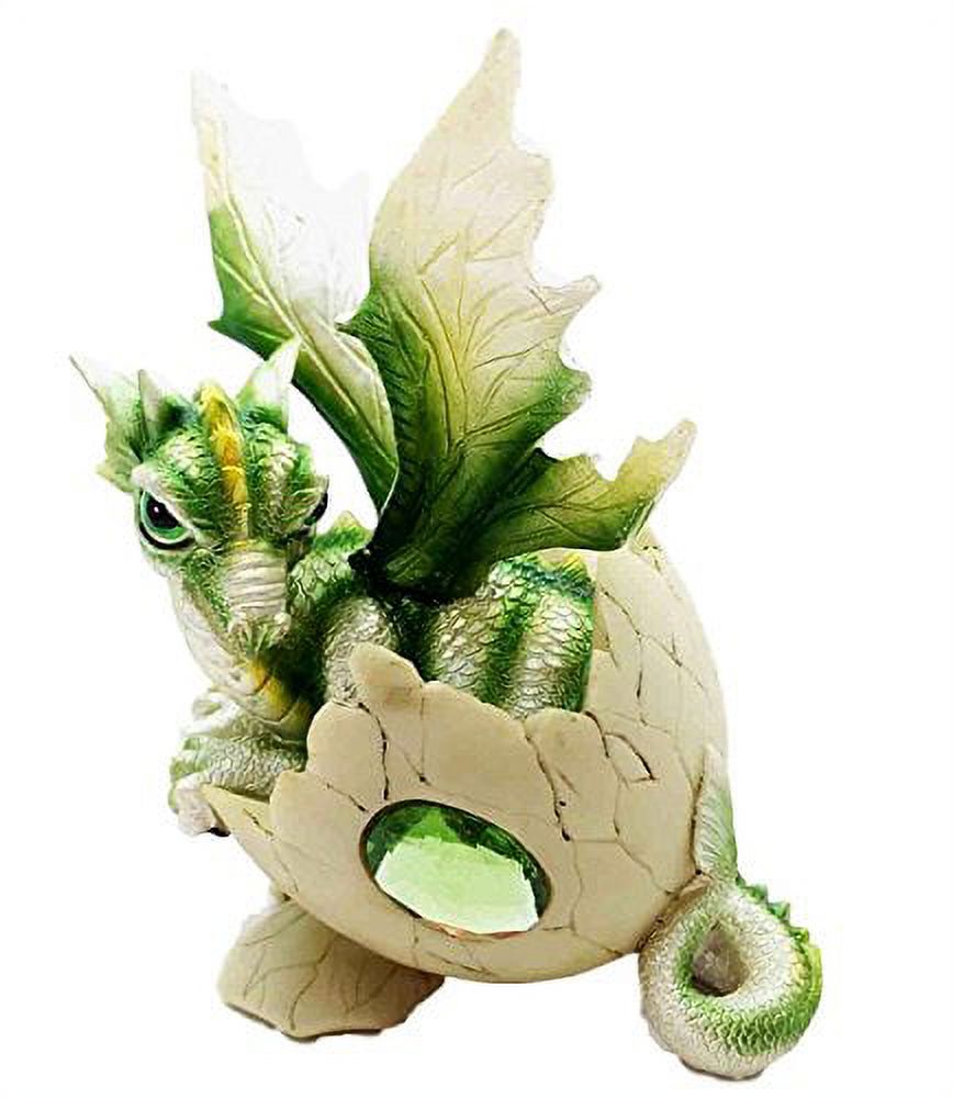 August Birthstone Dragon Egg Statue 5.25"Tall Green Peridot August Gemstone - image 1 of 4