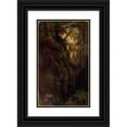 thumbnail image 1 of August Cappelen 16x24 Black Ornate Framed Double Matted Museum Art Print Titled: Landscape Study with a Ravine (1850), 1 of 5