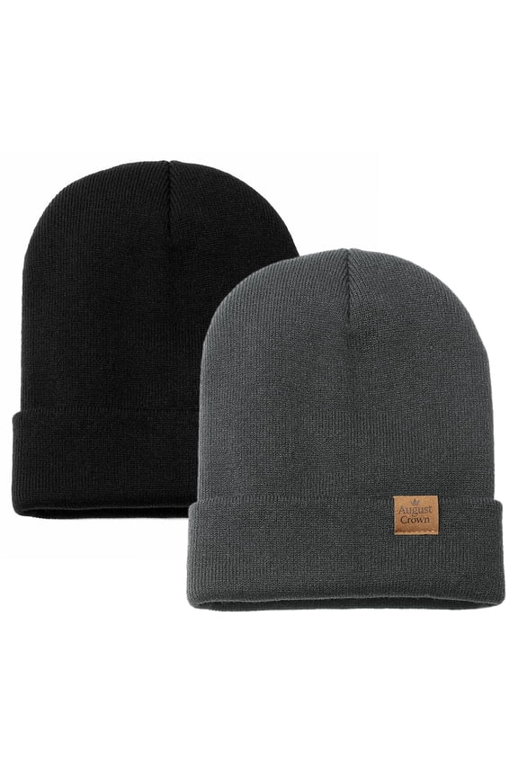 Unisex Double Layer Knit Winter Beaniehat