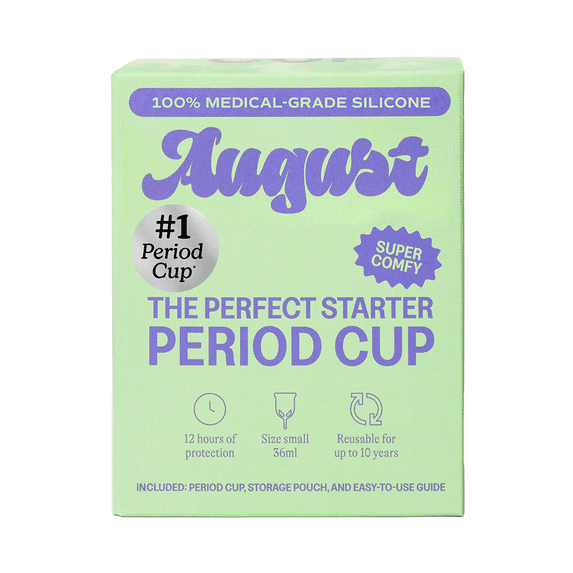 August Medical Grade Soft Silicone Period Cup, 1 Count