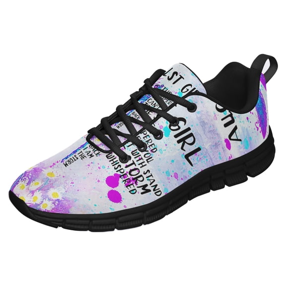 August Girl Running Shoes Sneakers Mesh Black Size 11