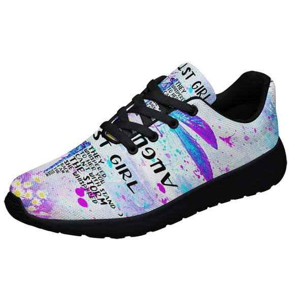 August Girl Shoes Women's Fashion Sneakers Tennis Running Shoes for Men Women Black Size 5