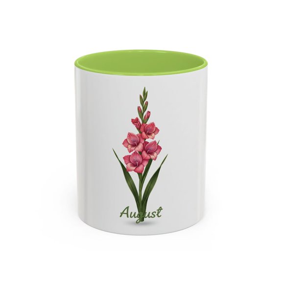 August Gladiolus Birth Flower Coffee Mug Accent Mug 11oz 15oz