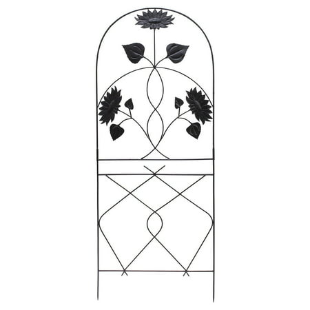 August Grove Coker Iron Arched Trellis