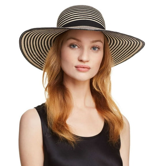 August Hat Company Happy Hour Floppy Hat (One Size, Black)