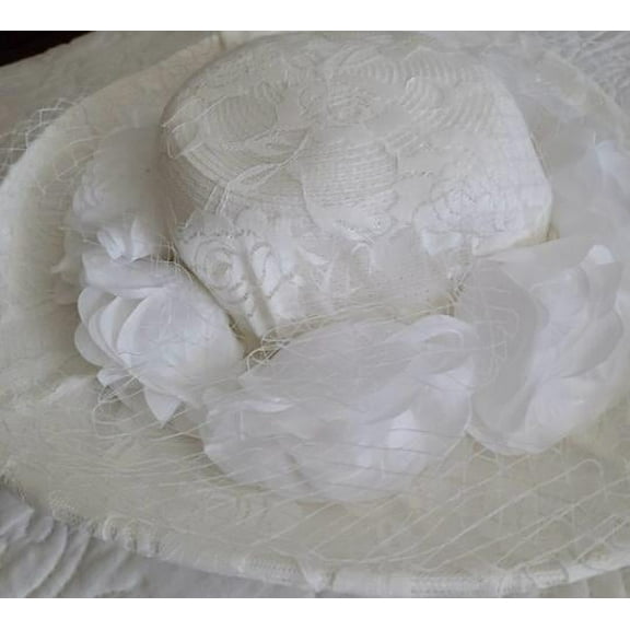 August Hat Company Onyx Wide Brim Hat (White, One Size)