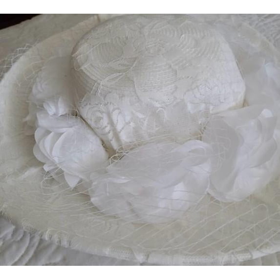 August Hat Company Onyx Wide Brim Hat (White, One Size)