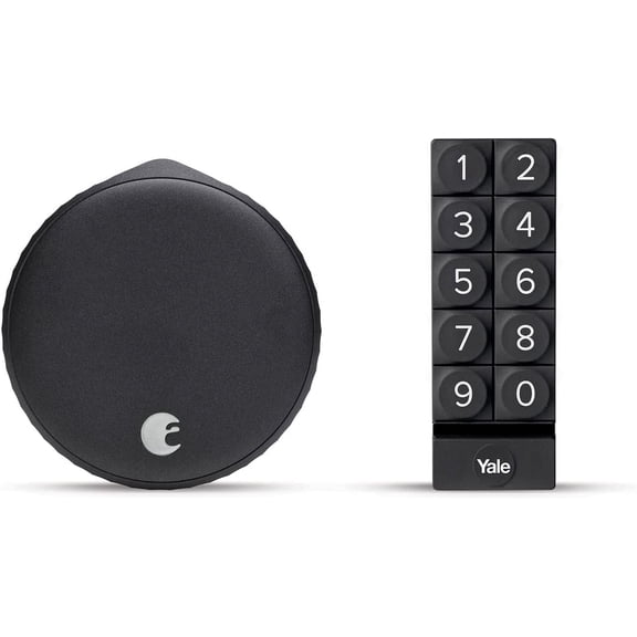 August Home AUG-SL05-KY2-G01 WiFi Smart Lock plus Smart Keypad, Matte Black