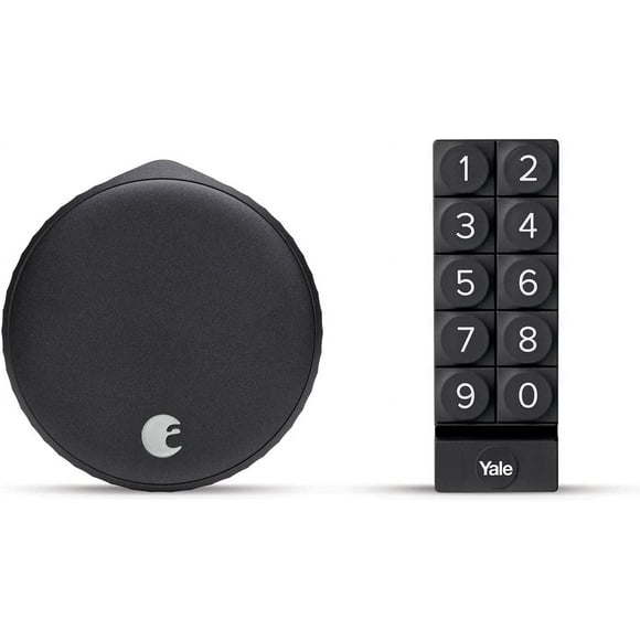 August Home AUG-SL05-KY2-G01 WiFi Smart Lock plus Smart Keypad, Matte Black
