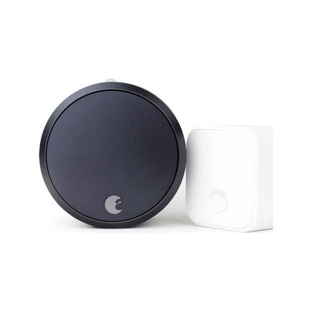 August Home Smart Lock Pro, 3rd Generation, plus Connect, Dark Gray