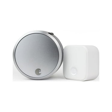 August Home Smart Lock Pro, 3rd Generation, plus Connect, Silver