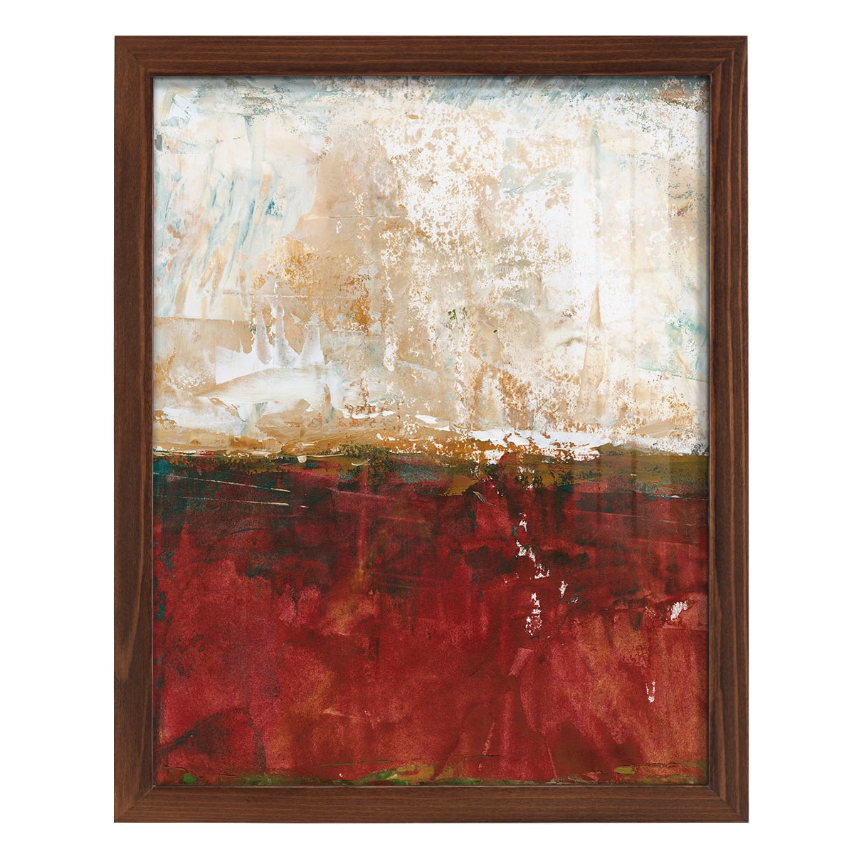 August Horizon I -Framed Print w/glass-Chestnut