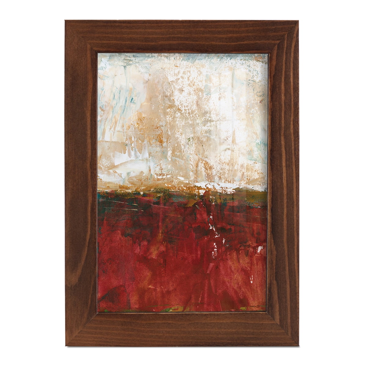 August Horizon I -Framed Print w/glass-Chestnut