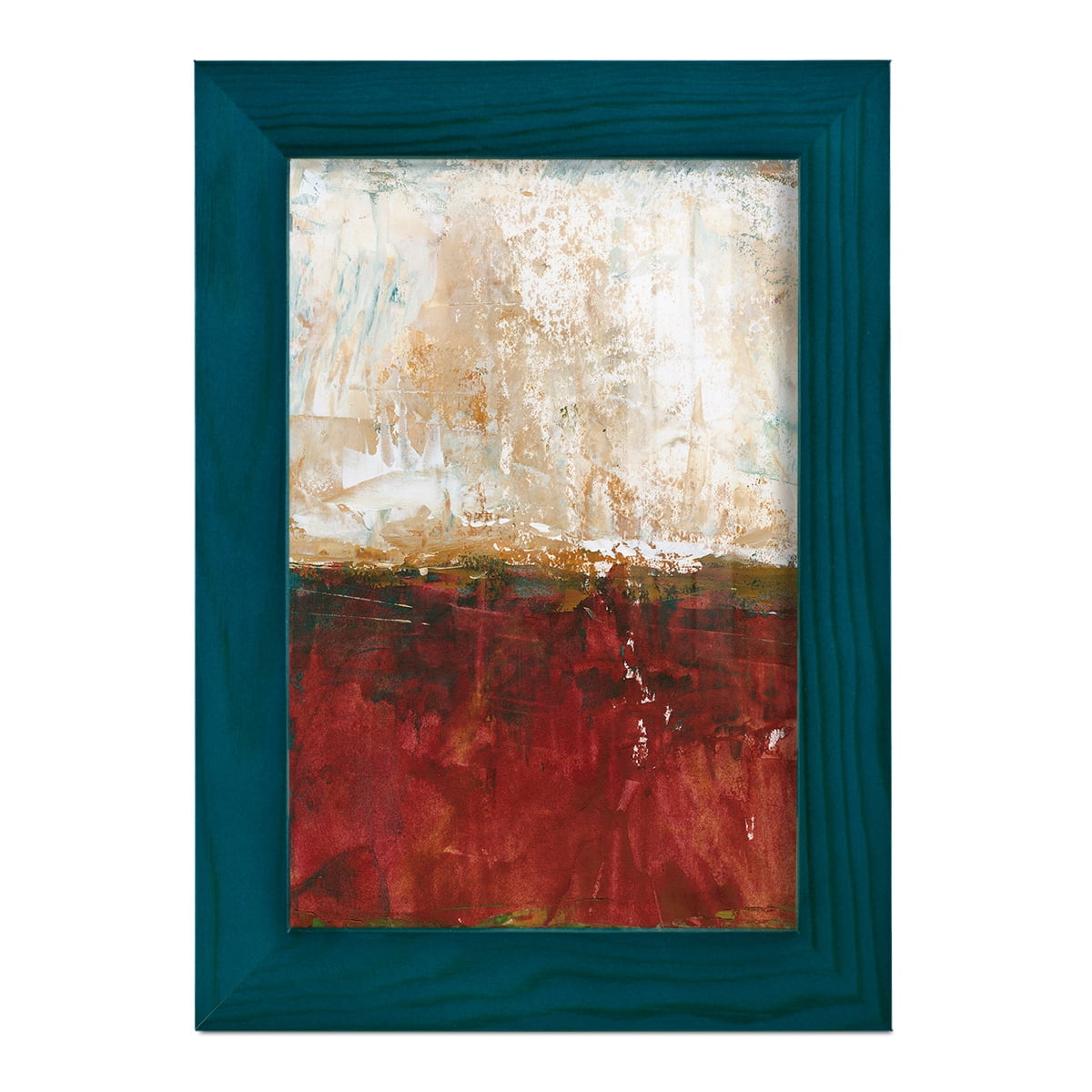 August Horizon I -Framed Print w/glass-Ocean Blue