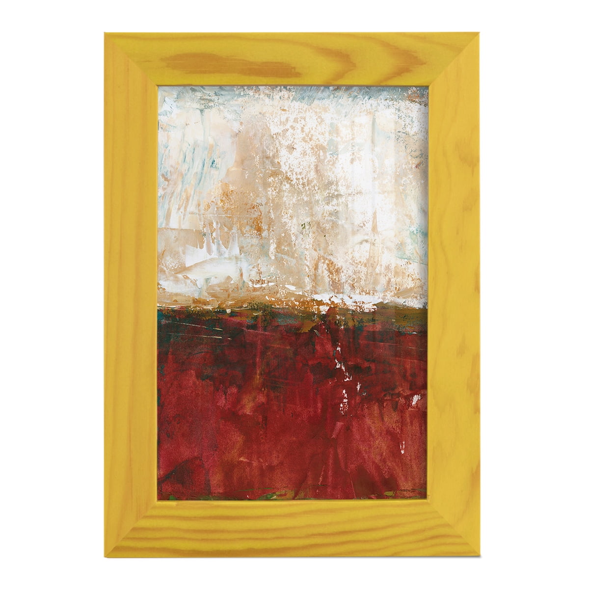 August Horizon I -Framed Print w/glass-Sunflower Yellow