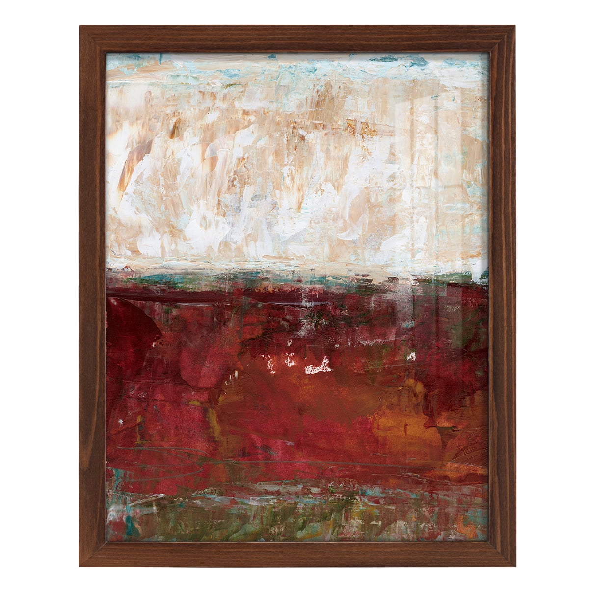 August Horizon II -Framed Print w/glass-Chestnut