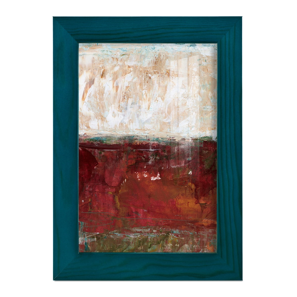 August Horizon II -Framed Print w/glass-Ocean Blue