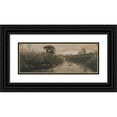 thumbnail image 1 of August Jerndorff 18x9 Black Ornate Wood Framed Double Matted Museum Art Print Titled - The Tall Pipes with the Swaying, Soft Dusk, and They Seep (), and They Hooked Ellrestams and the B, 1 of 5