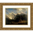thumbnail image 1 of August Leu 24x19 Gold Ornate Framed and Double Matted Museum Art Print Titled - Limes of the Balling Landscape, 1 of 4