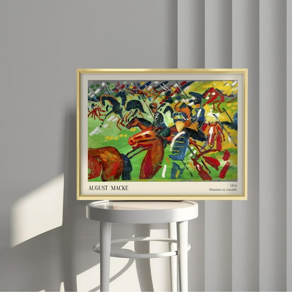 August Macke Canvas Prints Wall Art, Famous Paintings Reproduction Vintage Art Painting Poster Prints