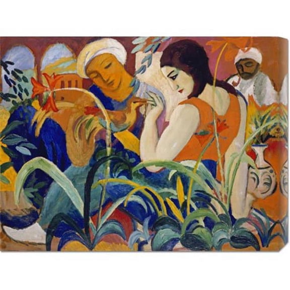 August Macke 'Eastern Women' Stretched Canvas
