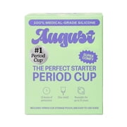 August Medical Grade Soft Silicone Period Cup, 1 Count
