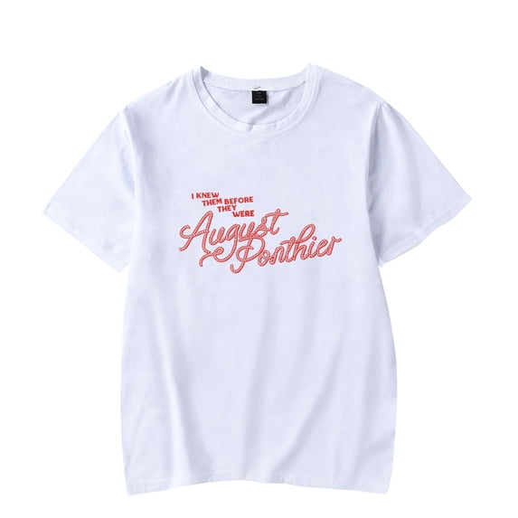 August Ponthier Logo Merch T-shirt Summer Unisex 2026 Short-sleeved Casual Design Tee
