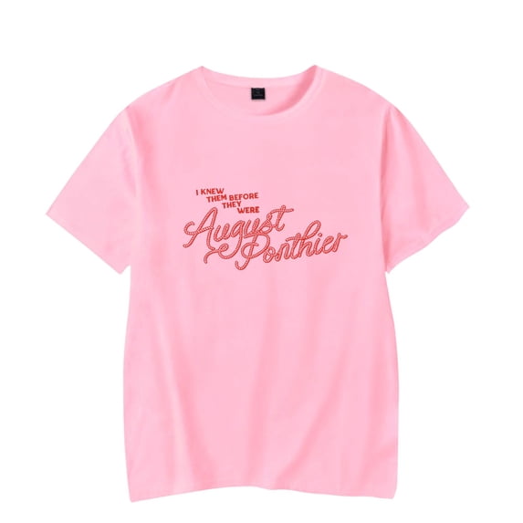 August Ponthier Logo Merch T-shirt Summer Unisex 2026 Short-sleeved Casual Design Tee