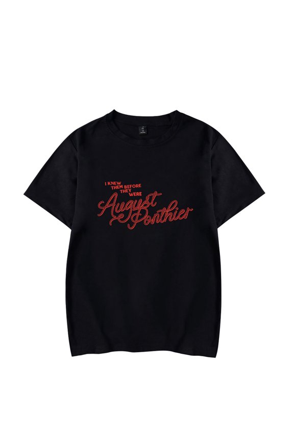 August Ponthier Logo Merch T-shirt Summer Unisex 2026 Short-sleeved Casual Design Tee