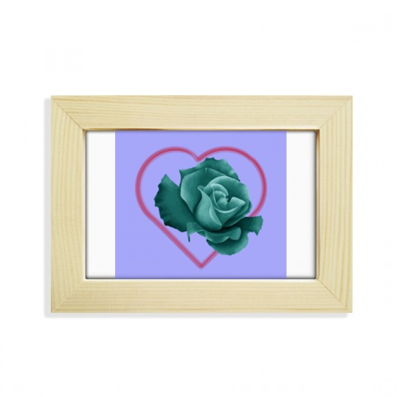 August Pure Green Valentines Day Desktop Decorate Photo Frame Picture Art Painting 5x7 inch