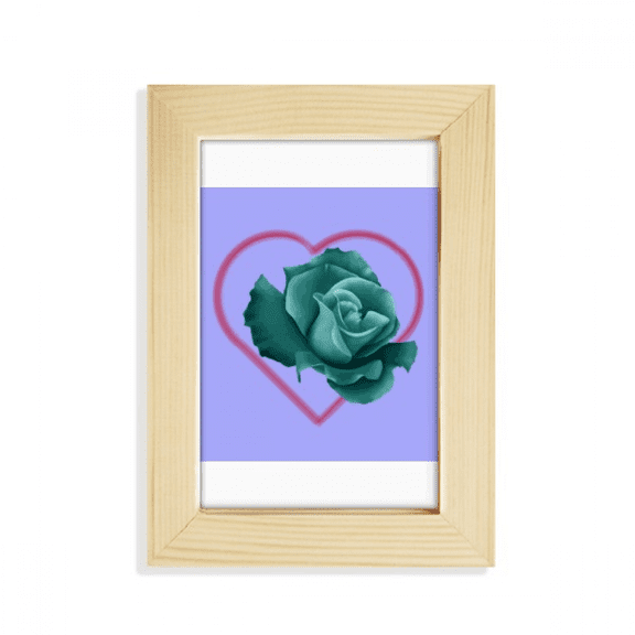 August Pure Green Valentines Day Desktop Display Photo Frame Picture Art Painting 5x7 inch