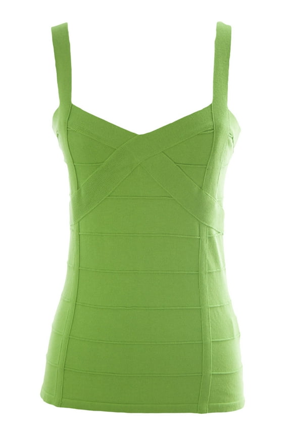 Women's Faux Back Zipper Stretch Knit Top Small Palm Leaf