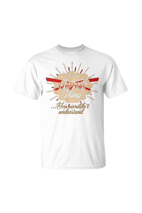 August T Shirt Gifts For August Unisex Jersey Crewneck Tshirt
