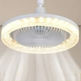 thumbnail image 1 of August Under Saving, E27 Spiralss Crystal Fan Light Fan Chandelier Integrated Intelligent Remote Control Crystal Light Home Bedroom Kitchen, 1 of 6