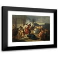 thumbnail image 1 of August Von Heckel 14x11 Black Modern Framed Museum Art Print Titled - Judith Shows the Head of Holofernes to the Bethulians, 1 of 5