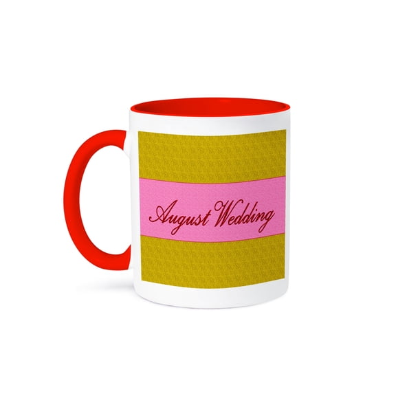 Wedding Theme Mug 11oz Two-Tone Red