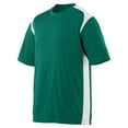 thumbnail image 1 of Augusta 1020 Moisture Wicking Gameday Crew -Dark Green/White-Large, 1 of 1