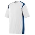 thumbnail image 1 of Augusta 1020 Moisture Wicking Gameday Crew -White/Navy-X-Large, 1 of 1