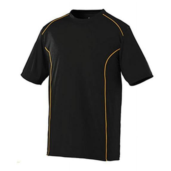 Augusta 1091A Youth Winning Streak Crew - Black & Gold- Medium