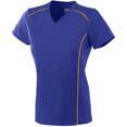 thumbnail image 1 of Augusta 1092 Ladies Wicking Polyester T-Shirt -Purple/Gold-X-Large, 1 of 2