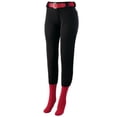 thumbnail image 1 of Augusta Girls Low Rise Homerun Softball Pant 1241 Black M, 1 of 2