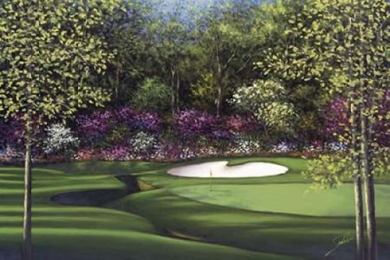 Augusta-13th Azalea Canvas Art - Sambataro (20 x 28)
