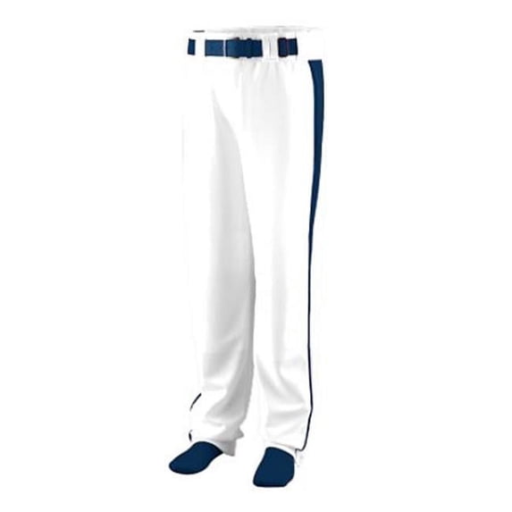 Augusta 1465A Triple Play Baseball & Softball Pant - White & Navy- 3x