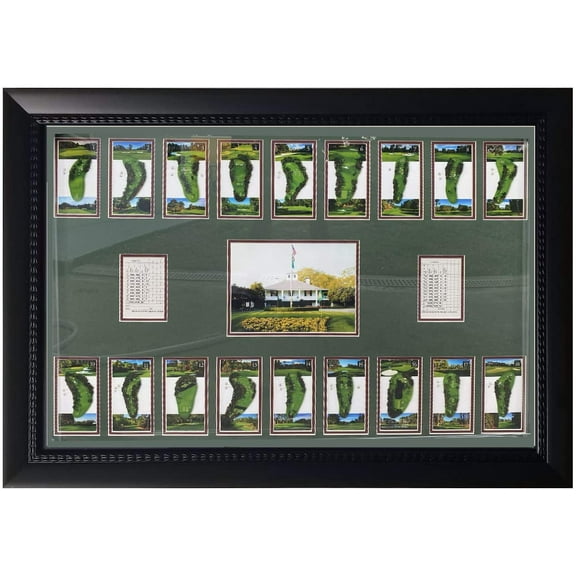 Augusta 18 Hole Golf Collage 28x38 Frame
