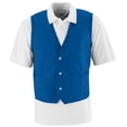 thumbnail image 1 of Augusta 2145A Three Button Front Closure Vest, Royal Blue - Small, 1 of 2